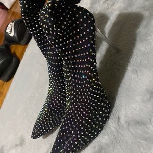 Fashion nova rhinestones heels